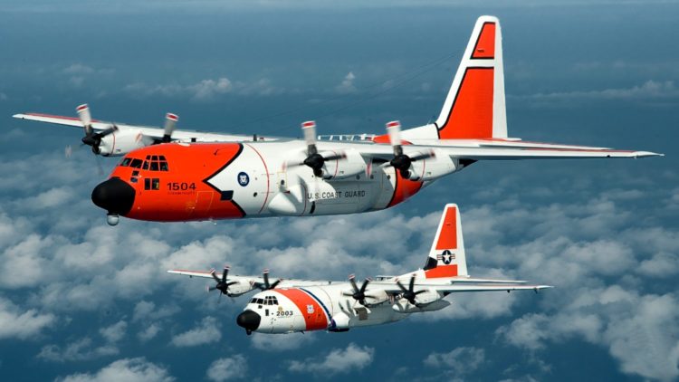 Watch: HC-130 Hercules Air Crew Spots Five Boaters in the Water Clinging to Debris