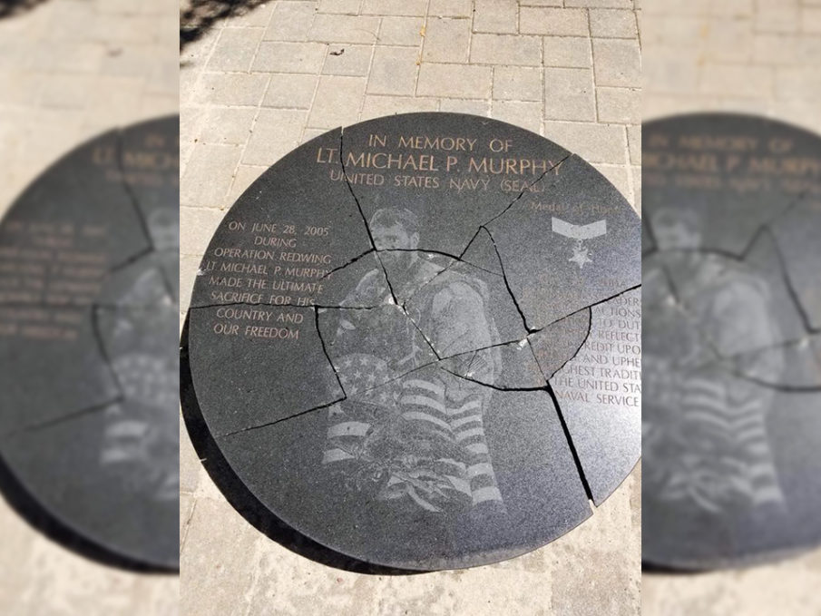 Lt. Michael P. Murphy memorial vandalized, teen vandal arrested