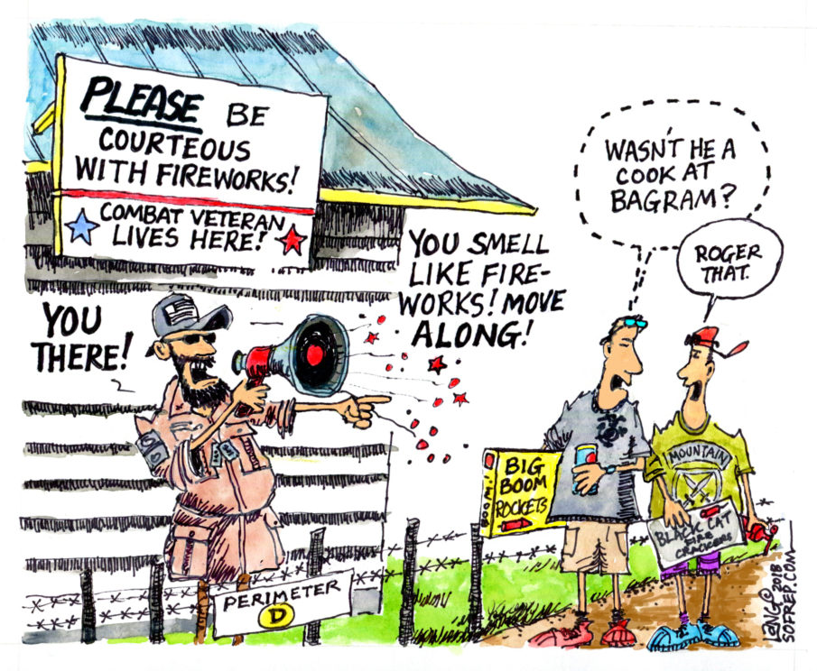 Tooned: Chill dude, they’re just fireworks