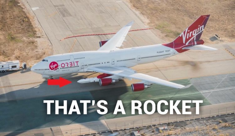 Richard Branson’s Virgin Orbit just strapped a rocket to the wing of a 747