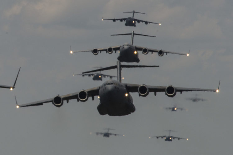 The Pic of the Day: A sky full of C-17s