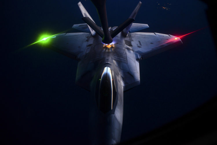 The Pic of the Day: F-22 Raptor taking a drink