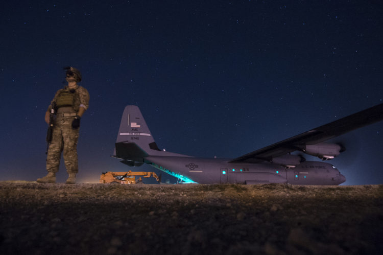 The Pic of the Day: Providing security for a C-130