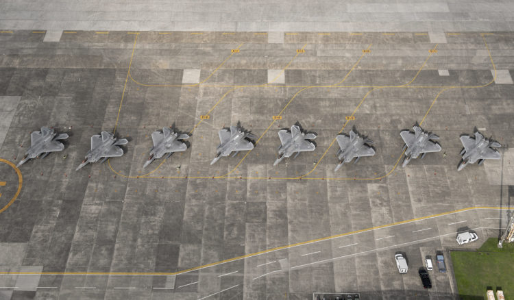 The Pic of the Day: F-22s on the flight line