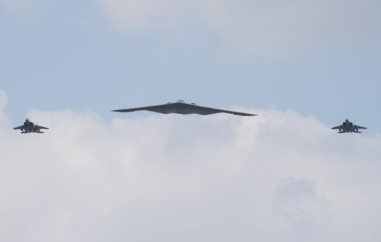 The Pic of the Day: B-2 Spirit with escorts over the UK