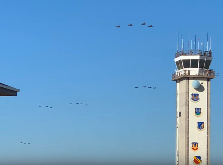 Watch: New footage of massive F-35 formation flying over Utah