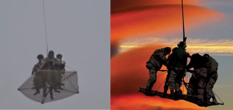 Watch: Russian special operators ride unusual tactical platform under helicopter over Moscow