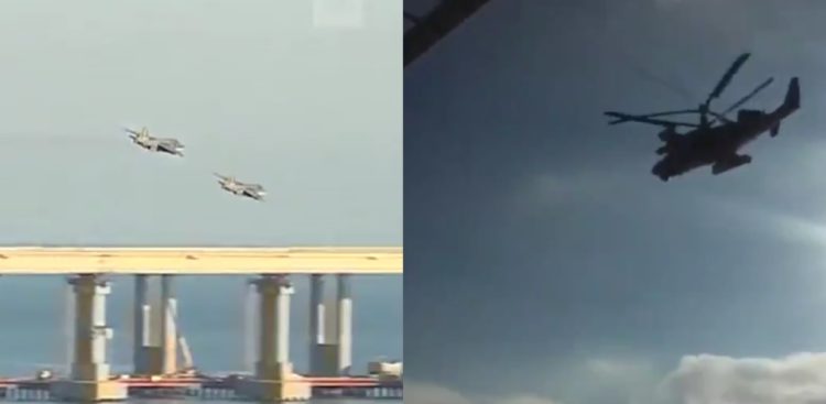 Watch: Russian Air Force deploys Su-25s and Ka-52s as they seize Ukrainian vessels