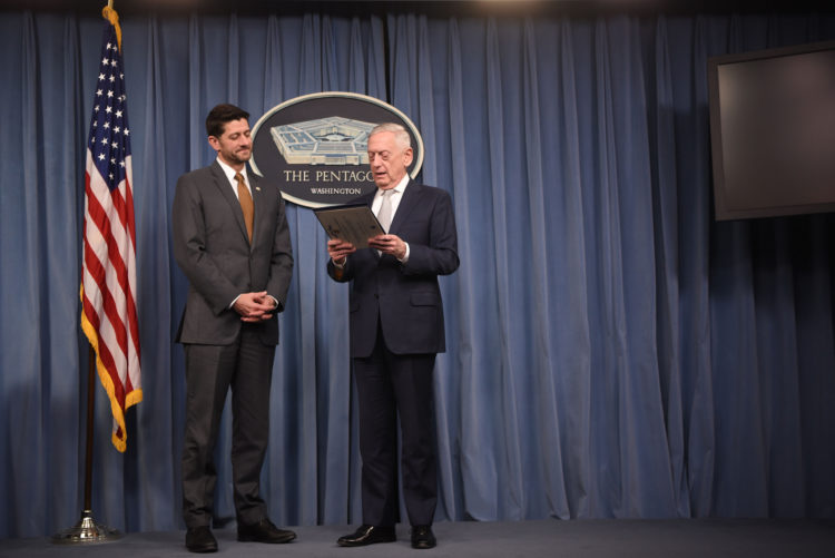 The Pic of the Day: James Mattis honors Paul Ryan’s public service