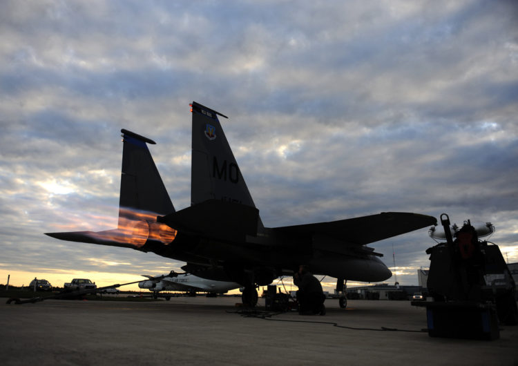 The Pic of the Day: F-15’s after burners aglow
