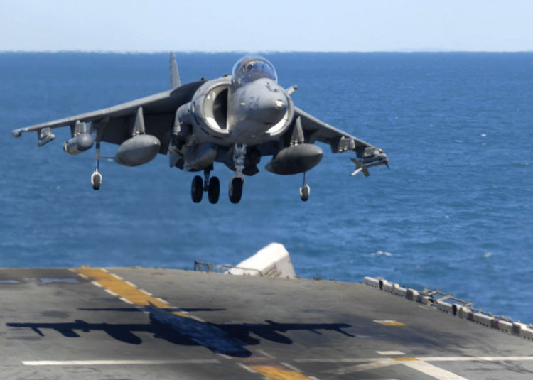 The Pic of the Day: Landing the Harrier at sea