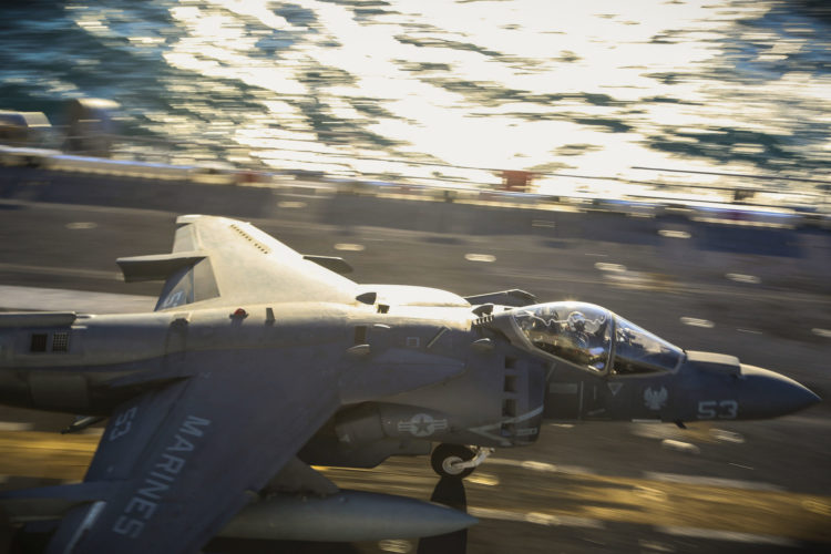The Pic of the Day: Marine Corps AV-8B Harrier aboard the USS Iwo Jima