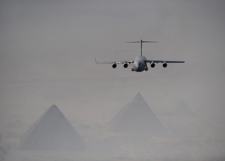 The Pic of the Day: C-17 Globemaster flies over Cairo