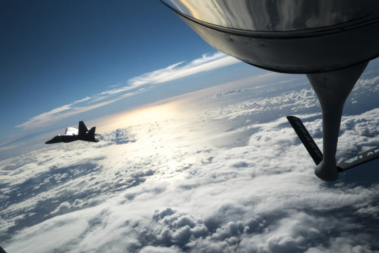 The Pic of the Day: F-22 gets a drink over Hawaii