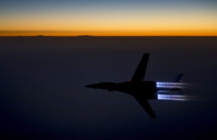 Watch: B-1 Lancer Bomber night takeoff in full afterburner