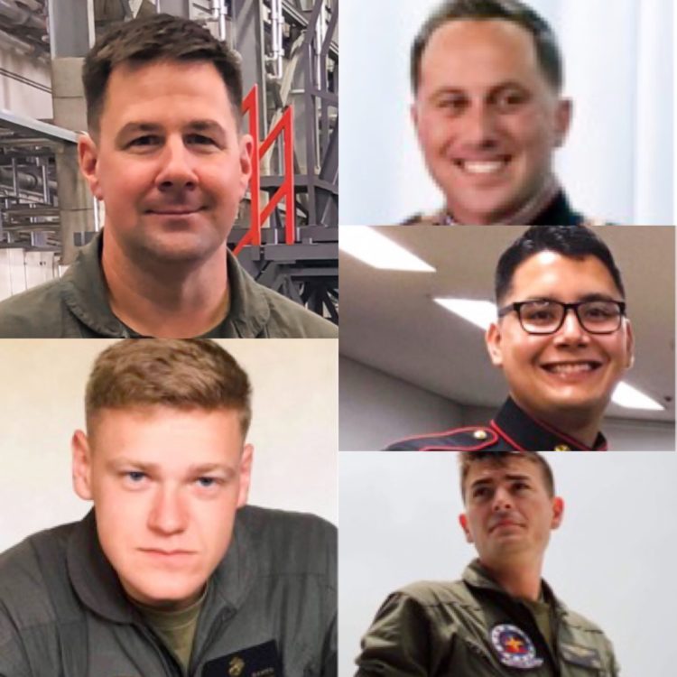 Marine Corps identifies 5 Marines lost aboard KC-130 that went down near Japan