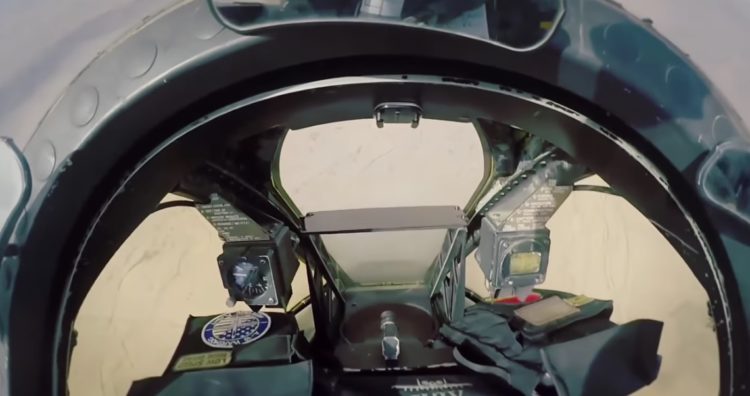 Watch the cockpit shake as the A-10 unleashes its 30mm cannon on a strafing run
