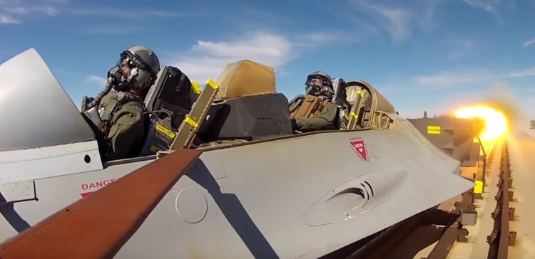 Watch: Ever wonder how they test ejection seats? With rocket trains, of course