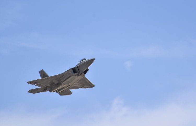 Watch: Aggressor A-4 runs for the hills as an F-22 hunts it down