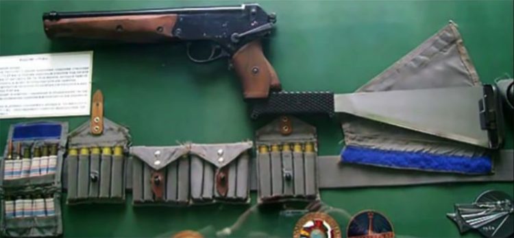 Check out the 3-barrelled machete gun carried into orbit by Russian cosmonauts until 2006