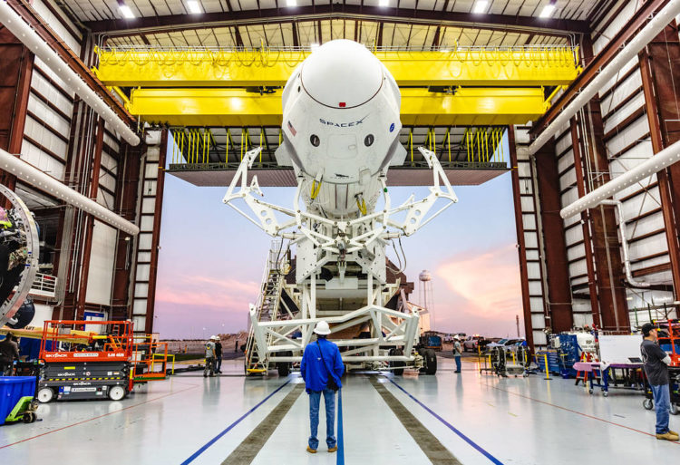 Pic of the Day: Falcon 9 rocket with SpaceX’s Crew Dragon capsule rolled out for testing