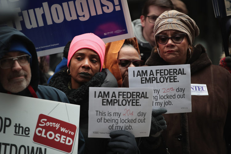 The Pic of the Day: Federal workers protest the partial government shutdown