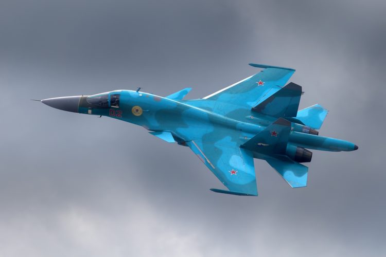 Breaking: Two Russian Su-34 fighter-bombers collide over the sea of Japan