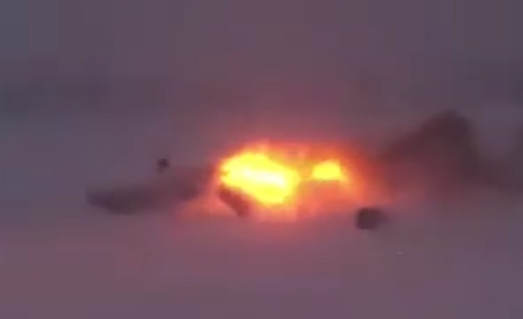 Watch: Shocking footage of Russian Tu-22M3 Bomber crashing in the Arctic earlier this week