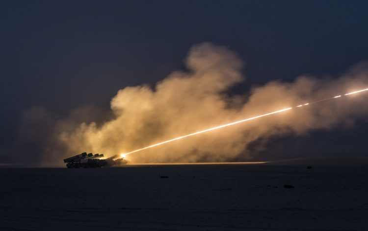 The Pic of the Day: US & Kuwait forces launch High Mobility Artillery Rocket Systems