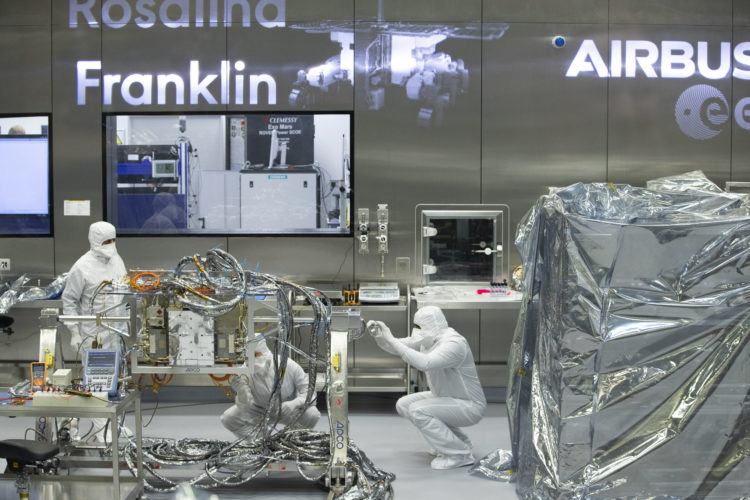 The Pic of the Day: Technicians work on the European Space Agency’s ExoMars rover