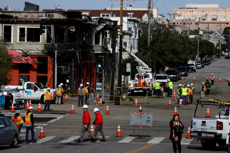 The Pic of the Day: Workers examine site of gas leak explosion in San Francisco