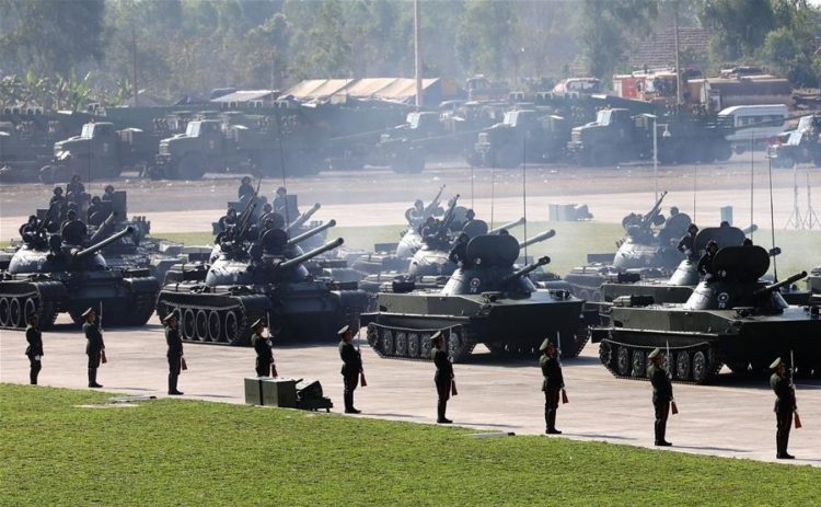 The Pic of the Day: China’s Army, the largest in the world, on parade in Vientiane, Laos