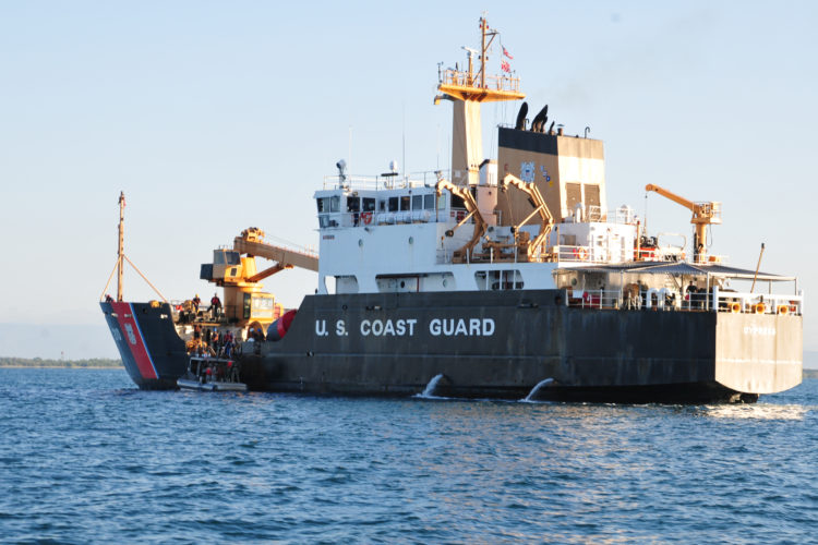 US Coast Guard cutter slams into dock during Mardi Gras in New Orleans