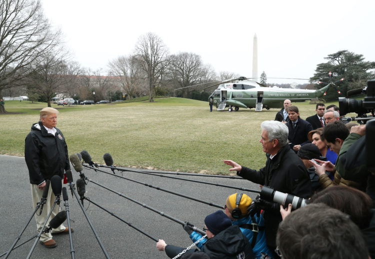 The Pic of the Day: President Trump departs for Alabama to survey tornado damage