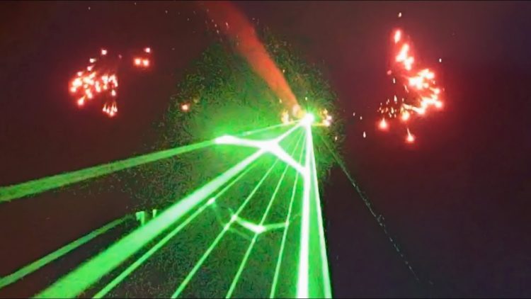 Watch: This stunt plane’s laser and fireworks light show has to be seen to be believed