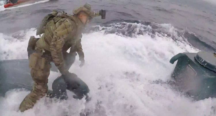 Watch the US Coast Guard board a mini-sub smuggling 17,000 lbs of cocaine
