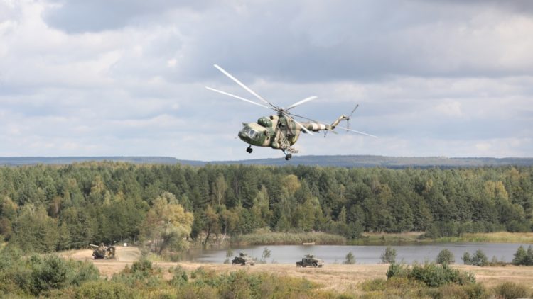 The Pic of the Day: Ukrainian Mi-24 providing close-air support to coalition convoy