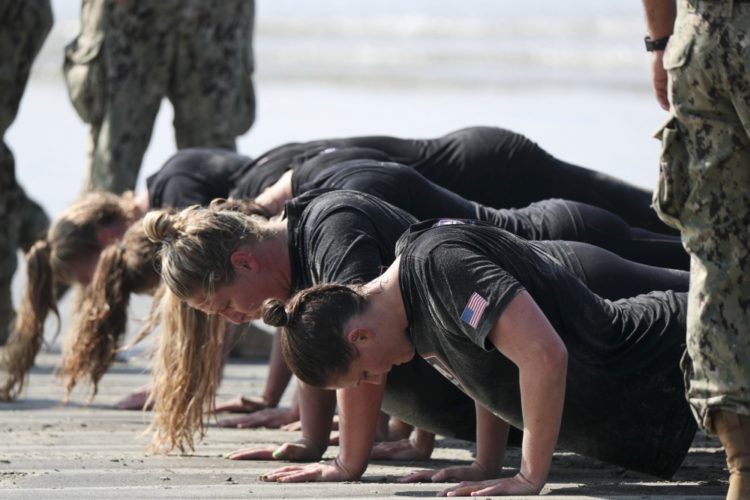 The Pic of the Day: US Women’s Water Polo team getting a taste of SEAL training