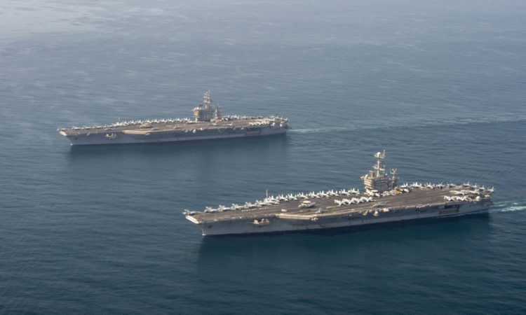 The Pic of the Day: One sea, two aircraft carriers
