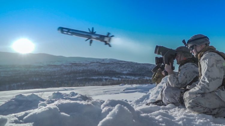 The Pic of the Day: Firing a Javelin in the snow
