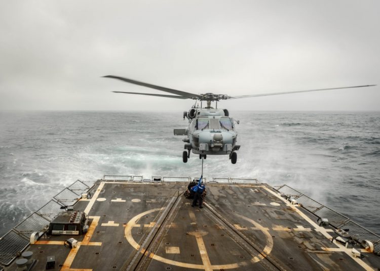The Pic of the Day: Ship replenishment by helicopter