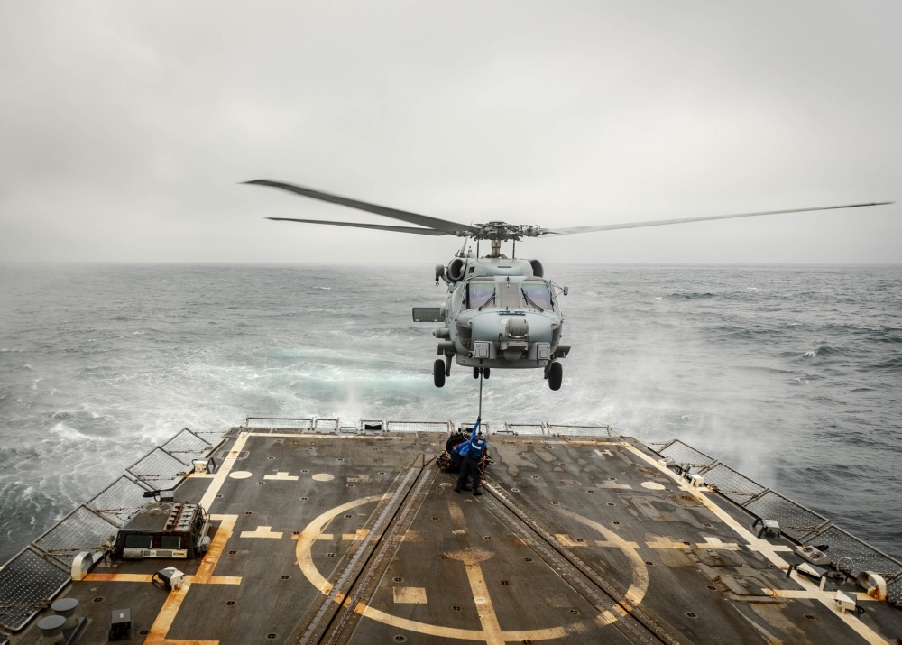 The Pic of the Day: Ship replenishment by helicopter