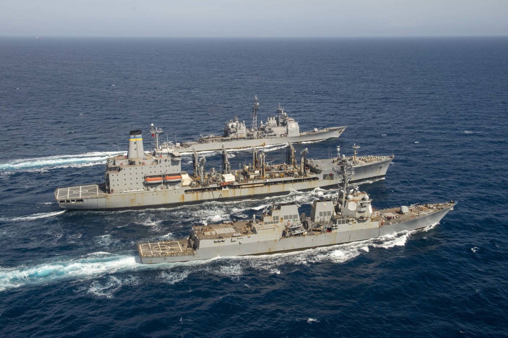 The Pic of the Day: Replenishment at sea can be beautiful