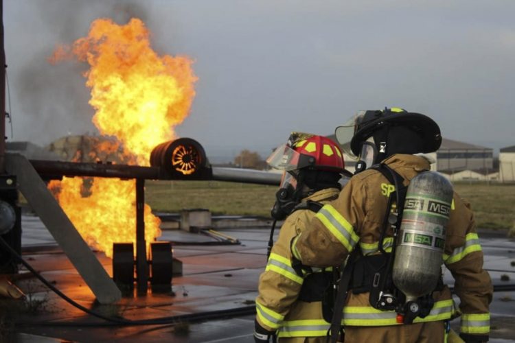 The Pic of the Day: Airmen and firemen