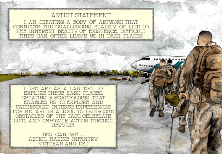 This Marine Corps veteran’s artwork will blow your mind