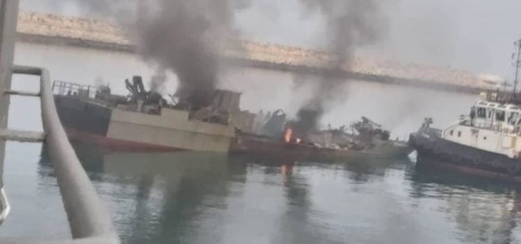 Iranians strike their own ship in a friendly-fire incident, 19 dead