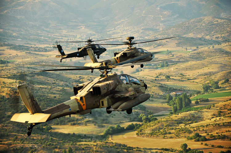 Israeli helicopters attack Iranian positions in the Golan Heights
