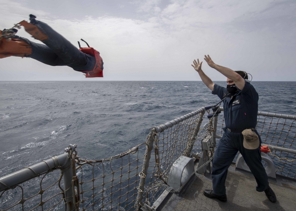 The Pic of the Day: Man overboard!