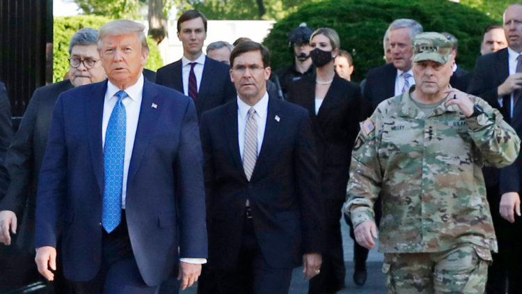 Top US general calls accompanying Trump to church photo op a mistake