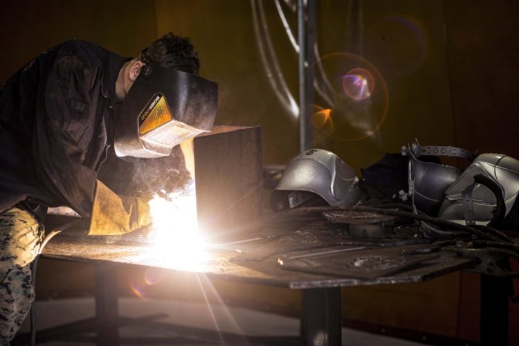 The Pic of the Day: Marines practice welding techniques